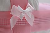 Kleine Windeltorte / Windelwagen rosa für Mädchen – mit Lätzchen „kleine Prinzessin“ – das perfekte Geschenk zur Geburt oder Taufe + gratis Klappkarte - 4