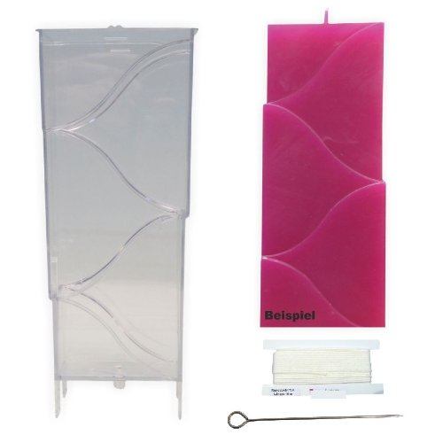 TrendLight 861258 Kerzengießform Stufenturm, 75 x 50 x 179 mm