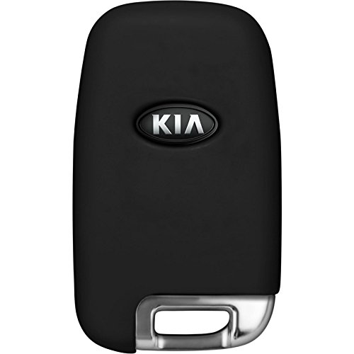 PhoneNatic Funda de silicona para mando de 3 botones de KIA K5 Sportage R en negro Llave plegable de 3-Key