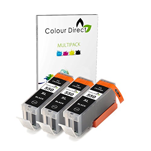 3 X PGI550XL Haute Capacit Noir Compatible Encre Pour Canon Pixma imprimeur 3 X PGI550XL Haute Capacit Noir Compatible Encre Pour Canon Pixma imprimeur