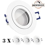 3x LEDANDO LED Strahler 5W warmweiss DIMMBAR - Für die Dimmfunktion empfehlen wir einen LED Dimmer einzusetzen.