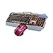 Produktbild WASD Gaming Keyboard und Mouse Set, mechanische Gefühl Orange Backlit Metall Ergonomisch verdrahtete USB Tastatur + 3200DPI Rainbow Atmung Hintergrundbeleuchtung Maus (Farbe : SCHWARZ)