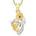 Amaal Gold Plated In American Diamond Cz Pendant With Chain For Men/Women RS.198.00