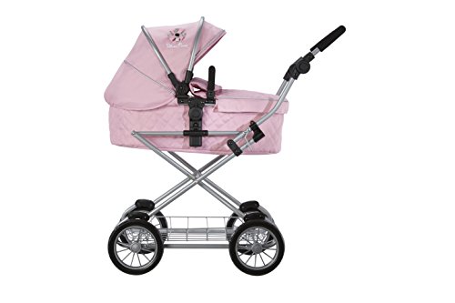 Silver Cross Carrito para muñecos de Viaje Sleepover: Tejido Vintage Pink. Recomendado para niños de 5 a 9 años.