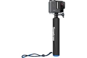 Smatree Perche Selfie Flottante pour Gopro Hero 2018/ Hero 8,7,6,5,4,3,2 Stick Extensible pour Sony Action Cam/Canon/Nikon/Sony /Panasonic/Osmo Action Caméra