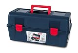 Bandeja-rojo Tayg Caja herramientas plástico n. 25, negro, 400 X 206 X 188 mm