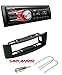 Price comparison product image T1 Audio T1-24RT01 Bundle - Renault Complete JVC CD MP3 Car Stereo with Red Display and Fitting Kit. Black Facia Panel, Aerial Adaptor and Removal Keys for Renault Megane 1996 - 2000