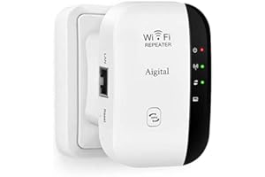 HMROPE WiFi Répéteur WiFi Booster 300Mbps 2,4 GHz Extenseur sans Fil Amplificateur de Signal du Réseau Avoir AP/RP et WPS Fonction, Compatible avec Toutes Les Box Internet