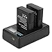 Produktbild VBESTLIFE EN-EL14 Akkuladegerät Dual Slot USB-Ladegerät für Akkuv ladegeräte, Tragbares 2Pcs Akku Dual-Ladegerät mit LCD-Bildschirm für Nikon D5500 D5200 D300