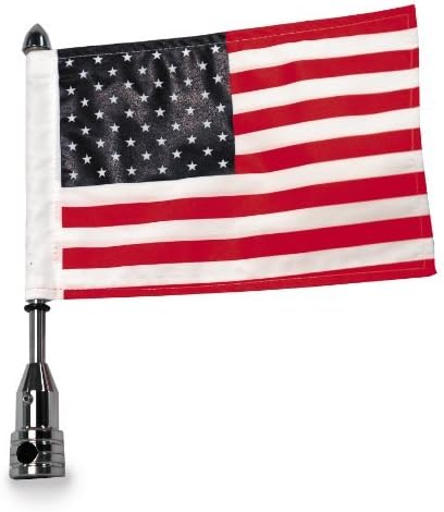 Pro Pad Solid 1/2 Tour Pack Flag Mount With 6 X 9 Flag for Harley