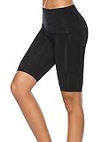 malla corta compresion mujer ✅ BUEN TRANSPIRACION - Esta mallas cortas deportivas costuras reforzadasen, secado rápido, transpirable y no transparente. será más sexy y atractivo con lados transparentes, mientras tanto hacen más transpirable y resistente