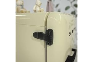 SAFELON 2 PCS Baby Safety Fridge Lock, Childproof Single Door Refrigerator Freezer Lock (2 PCS, Grey)