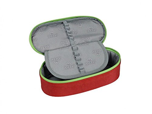Syderf Federmappe Schlamperbox – Schwarzes Etui Mit Stundenplan, 22x7x10 Cm
