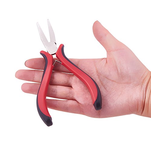 PandaHall Schmuckwerkzeug Sets Zangensatz 3-teilig Schmuckherstellung, Ferronickel Rundzange, Flachzange Seitenschneider - 6