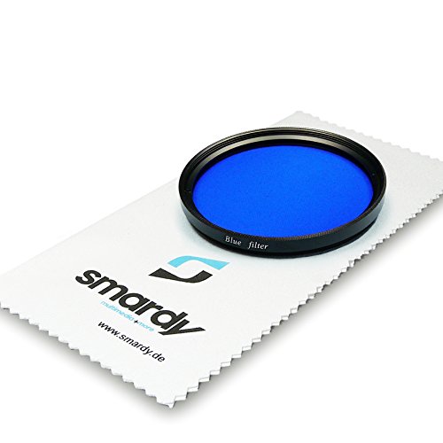 smardy Filtre color   bleu Filtre couleur 67mm pour Canon EOS 40D   5D Mark III   60D   6D   7D   EOS 1D X - Nikon D5100   D5300   D7000   D90 - Olympus E-30 et plus   Chiffon de nettoyage microfibre