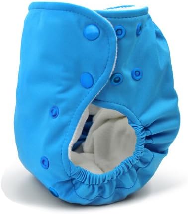 BabyKicks 794504456523 Basic One-Size Cloth Pocket Nappy Press Stud Fastener Blue Approx. 3 - 18 kg