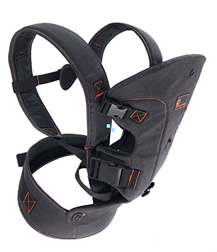 EMD | PORTE BÉBÉ Ergonomique Multifonctions 4 en 1 | Parfait pour les bébés de 3 à 15kg | Ajustable | Coussin tête Pliable | Bretelles Respirantes et Ajustables | Ceinture Réglable