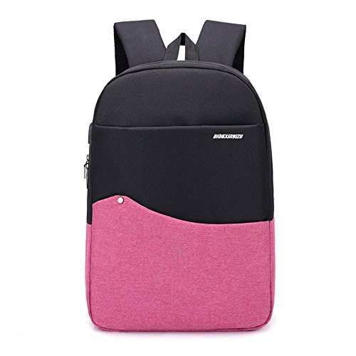 Preisvergleich Produktbild XIAOXINYUAN Outdoor Freizeit Rucksack Neue Intelligente Multifunktions-USB-Männlichen und Weiblichen Schultasche Rosa