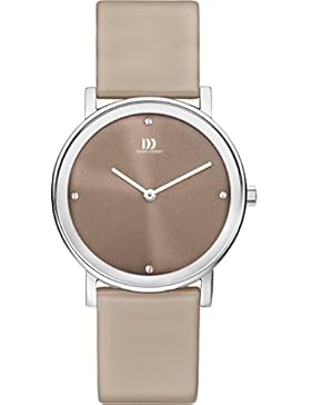 Danish Design Damen-Armbanduhr Analog Quarz Leder braunes Zifferblatt DZ120254
