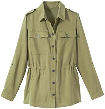 Balsamik - Safari Jacket, Standard Length - women - Size : 14 - Colour : Green dark solid