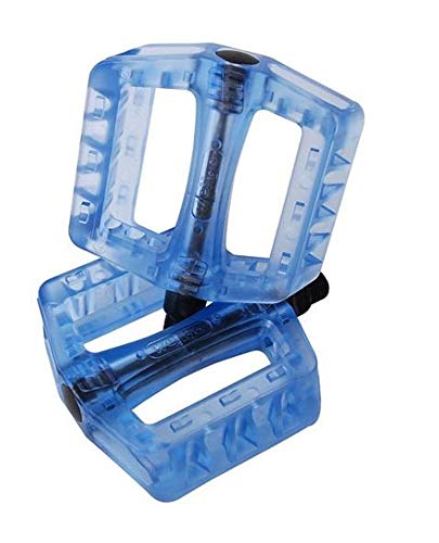 Wellgo Pedals - Pedales de BMX Wellgo Nylon B107 transp.Azul (par)