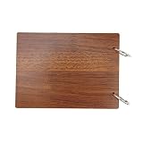 Baby Love DIY Holz Fotoalbum Bilderrahmen Spiralalbum Kreative Memorial Notizbuch Gästebuch für Hochzeit Baby Reise 8 Zoll 30 Blätter - 4