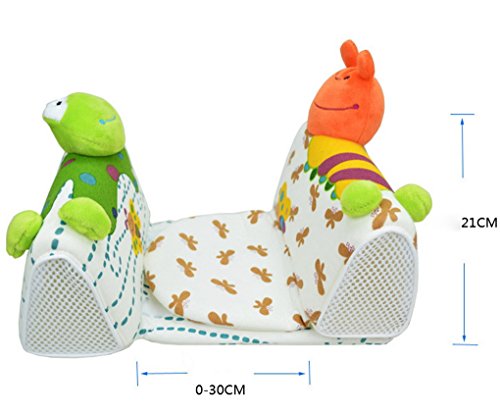 Happy Cherry Baby Süß Atmungsaktives Seitenschläferkissen Lagerungskissen Stützkissen mit Weichen Plüsch Cartoon Tiere - 4