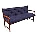 Produktbild Beautissu Bankauflage Flair BR ca 120x50x50cm Bequeme Gartenbank Auflage Bank Polster & Rücken-Kissen mit Oeko-TEX Blau