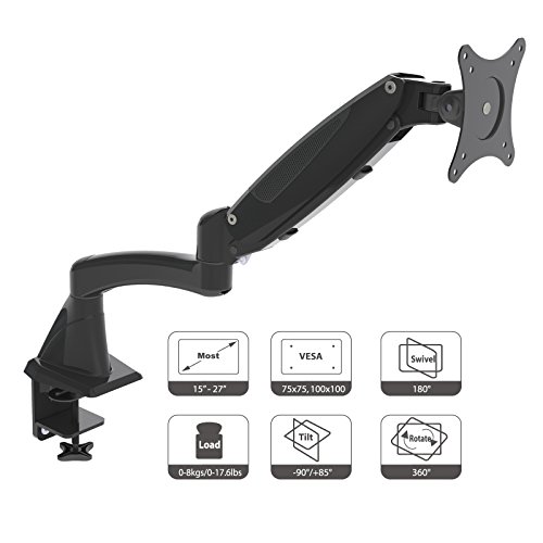 HFTEK Monitor Tischhalterung Halter Ständer TFT LED LCD Bildschirm Monitor VESA 75 / 100 GM112F