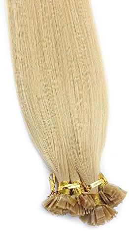 1g/s 100g Light Blonde Capsule Keratin Flat tip Human Hair Extensions 30inch