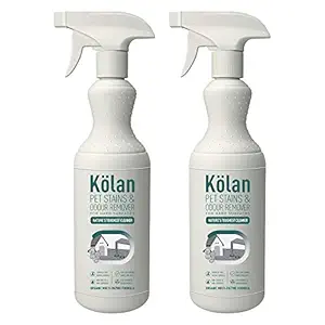 Kolan Organic Eco-Friendly Pet Stains & Odour Remover 700ml (for Hard Surfaces)- Ideal for Water Safe Surfaces Including Marble, Granite, Wood, Tiles, Stainless Steel, Plastic, Laminate-(Pack of 2)