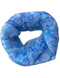 Handmade merino Snood Blue Infinity Scarf Mimi Pinto