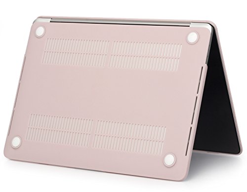 MacBook Pro 13 Hülle 2016 Touch Bar, iNeseon Ultra Slim Plastik Hartschale Tasche Cover snap on Schutzhülle Schale mit US Rose Quartz und EU Transparent Silikon Tastatur-Abdeckung Schutzhülle für Neueste Apple MacBook Pro 13 Zoll mit Touch Bar A1706, Rose Quartz - 5