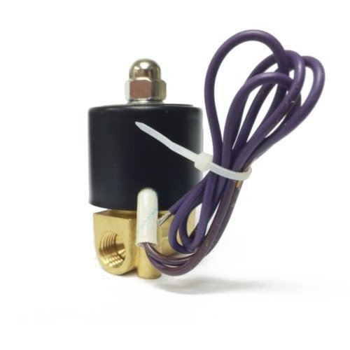 U.S. Solid 1/4” G 12 V DC Messing Magnetventil Direktgesteuert Servogesteuert für Wasser Luft Gas Öl NC Brass Solenoid Valve 0-10 Bar - 3