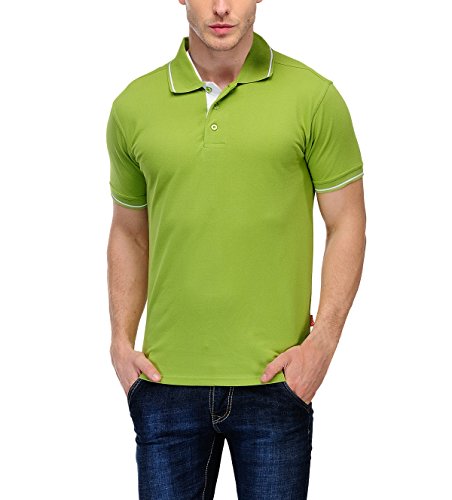 Scott Mens Premium Organic Cotton Polo T-Shirt - Apple Green RS.509 (66.00% Off) - Amazon