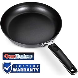 SKY LIGHT Poêle à Frire Poêle Antiadhésive Ø 24 CM en Aluminium Anodisé Dur avec Coffret Cadeau, pour Tous Feux sauf Induction, Compatible Lave-Vaisselle