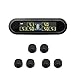 Produktbild Fcostume Solar Wireless TPMS LCD Auto Reifendrucküberwachungssystem 6 Externe Sensoren (Schwarz)