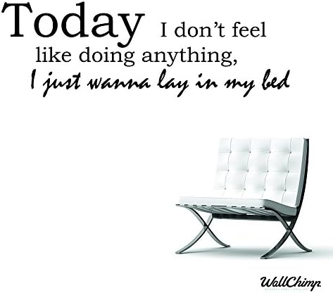 Bruno Mars Lazy Wall Sticker Quote 50cm x 120cm Black (0105)