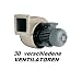 Produktbild ERF4 Industrie Gebläse 225-90 ALU Kessellüfter Fan Ventilatoren Kessel Industriegebläse Industrielüfter Industrieventilator Kesselgebläse Druckgebläse Brenner Ofen 400V