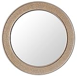 Glamour by Casa Chic Espejos Decorativos - Espejo Pared Plata - Madera sólida - Grande - 90 x...