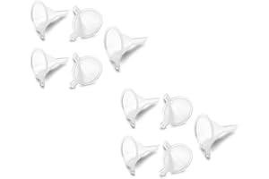 LATRAT Juego de 15 mini embudos de plástico, transparentes, pequeños, muy prácticos, portátiles, de viaje, para pequeñas muestras de emulsión de perfume, 3 tamaños, 5 unidades de cada tamaño
