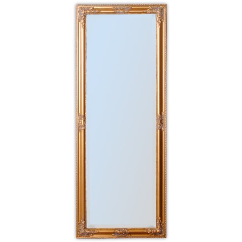 Wandspiegel BAROCK Pompös SPIEGEL Bessa 160x60cm ANTIK GOLD DESIGN HOLZRAHMEN - 2