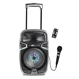 El sistema karaoke lexibook con bluetooth integrado ofrece una total movilidad gracias a su función trolley integrada y a su batería recargable