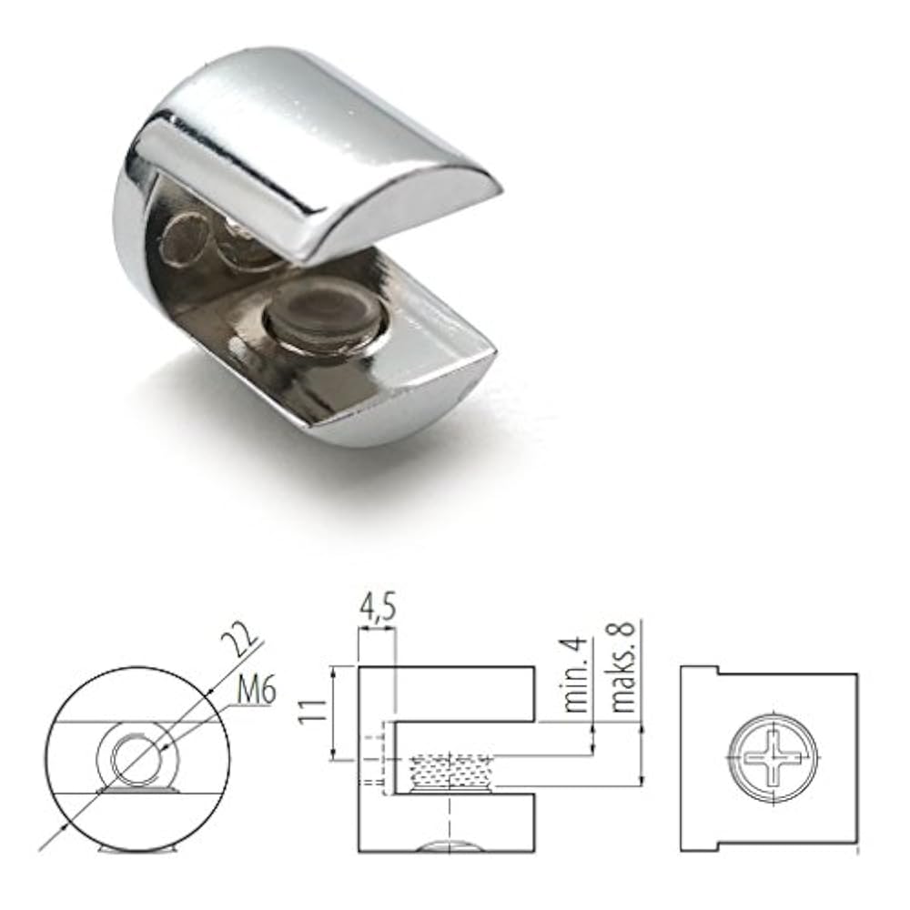 Держатель для стекла к стене со сверлением