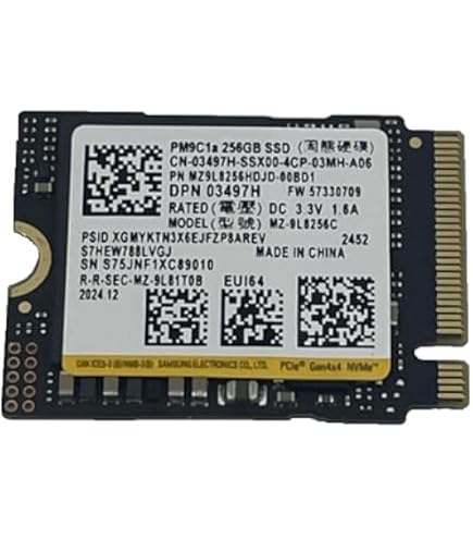 Samsung 512GB SSD M.2 2230 30mm PM991a NVMe PCIe Gen3 x4
