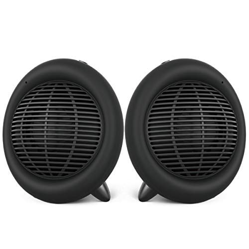 Un par Altavoz Bluetooth Portatiles - Bluetooth Speaker Bluetooth 4.2 USB Entrada 3.5 Aux Entrada Llamadas Manos Libres, Mini Inalambrica Altavoz Estéreo con Microfono Incorporado