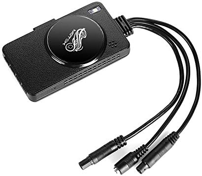 Dual-Camera Motorcycle DVR FHD 120-Degree Lens 3" Display Motion Detection IP67