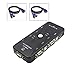 Produktbild Prevently Verteiler Kabel USB 4 Port, Eine für Vier USB-Port KVM-Switch + 2 * VGA USB KVM-Leitung/Neue 4-Port USB 2.0 KVM Switch Maus/Tastatur / VGA Video Monitor 200 MHz 1920x1440