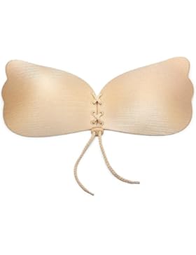 Klebe BH Push Up, Kozy Life Unsichtbar BHs Silikon Nackt Unsichtbar Selbstklebendem Push-Up Klebe-BH für Abendkleider...