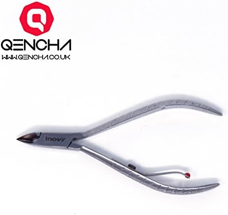 Qencha Inov8 Professional Cuticle Nipper Single Hinge Stainless Steel 4.5"